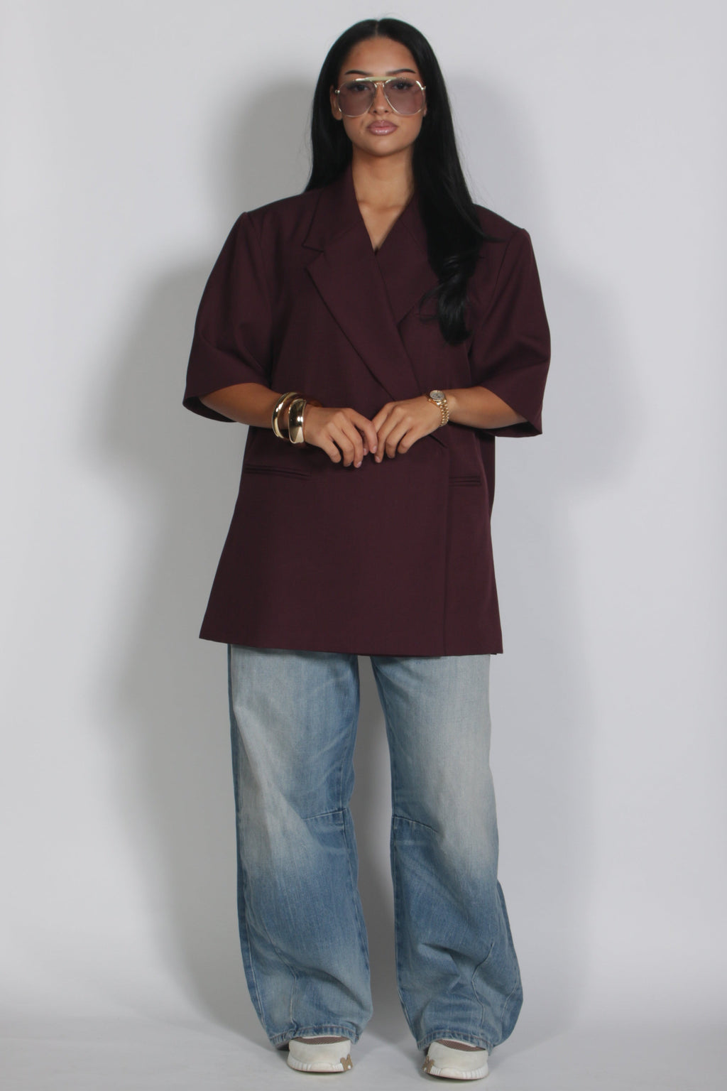 Summer Blazer Bordeaux