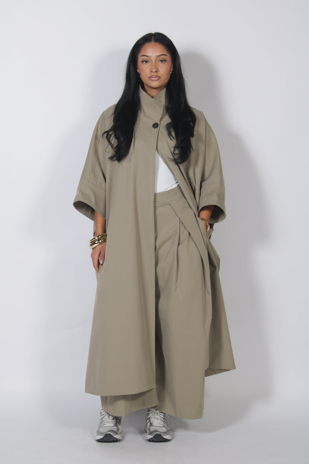 Chèrie Trench long Matcha