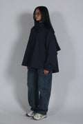Short trench Navy