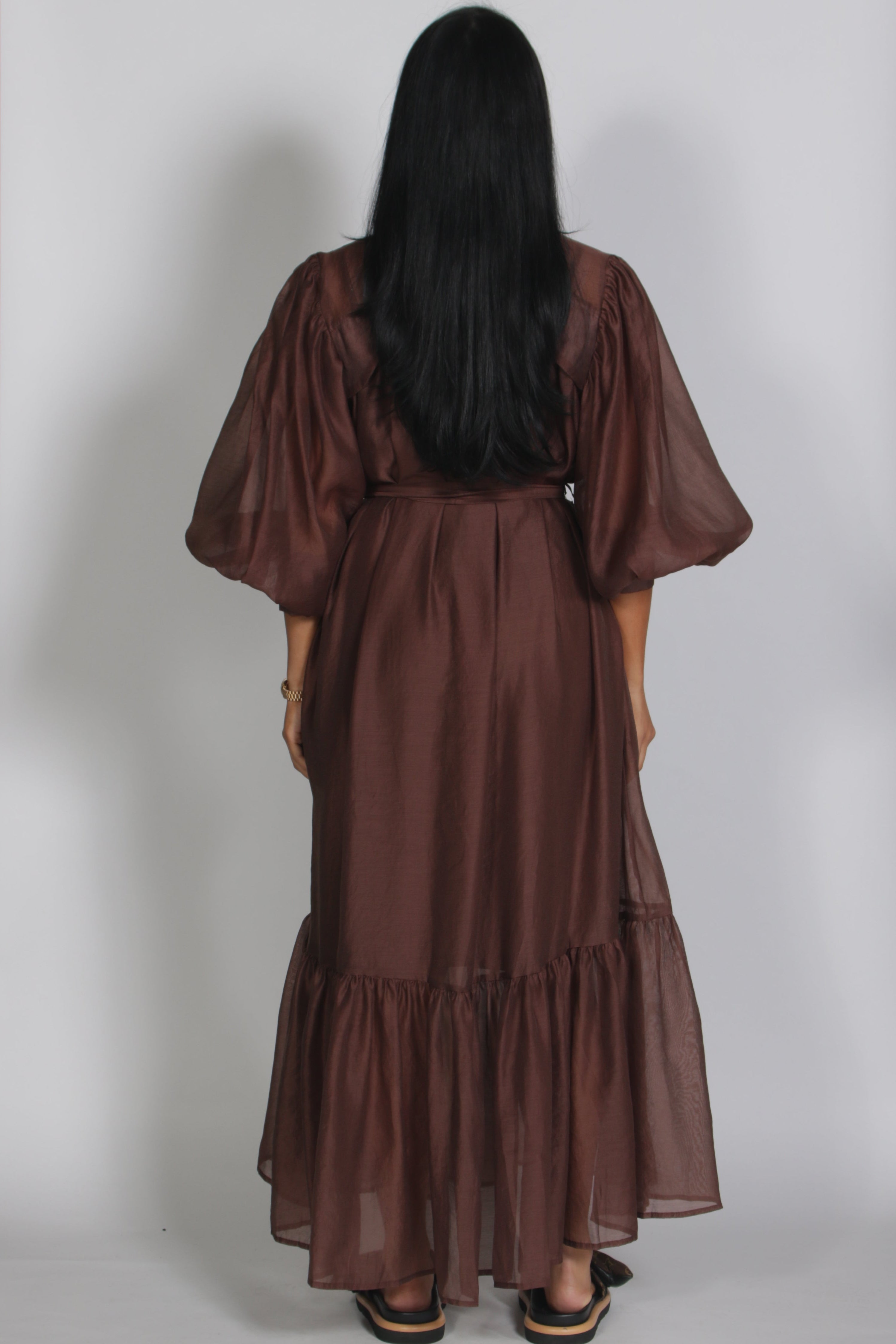 Amira dress Brown