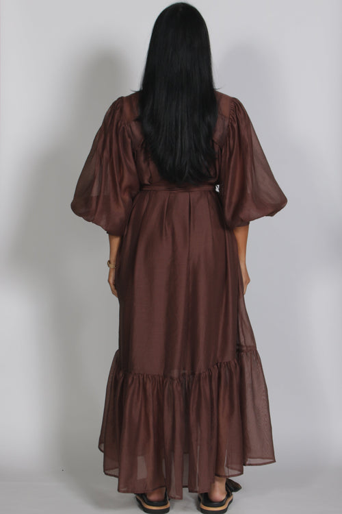 Amira dress Brown