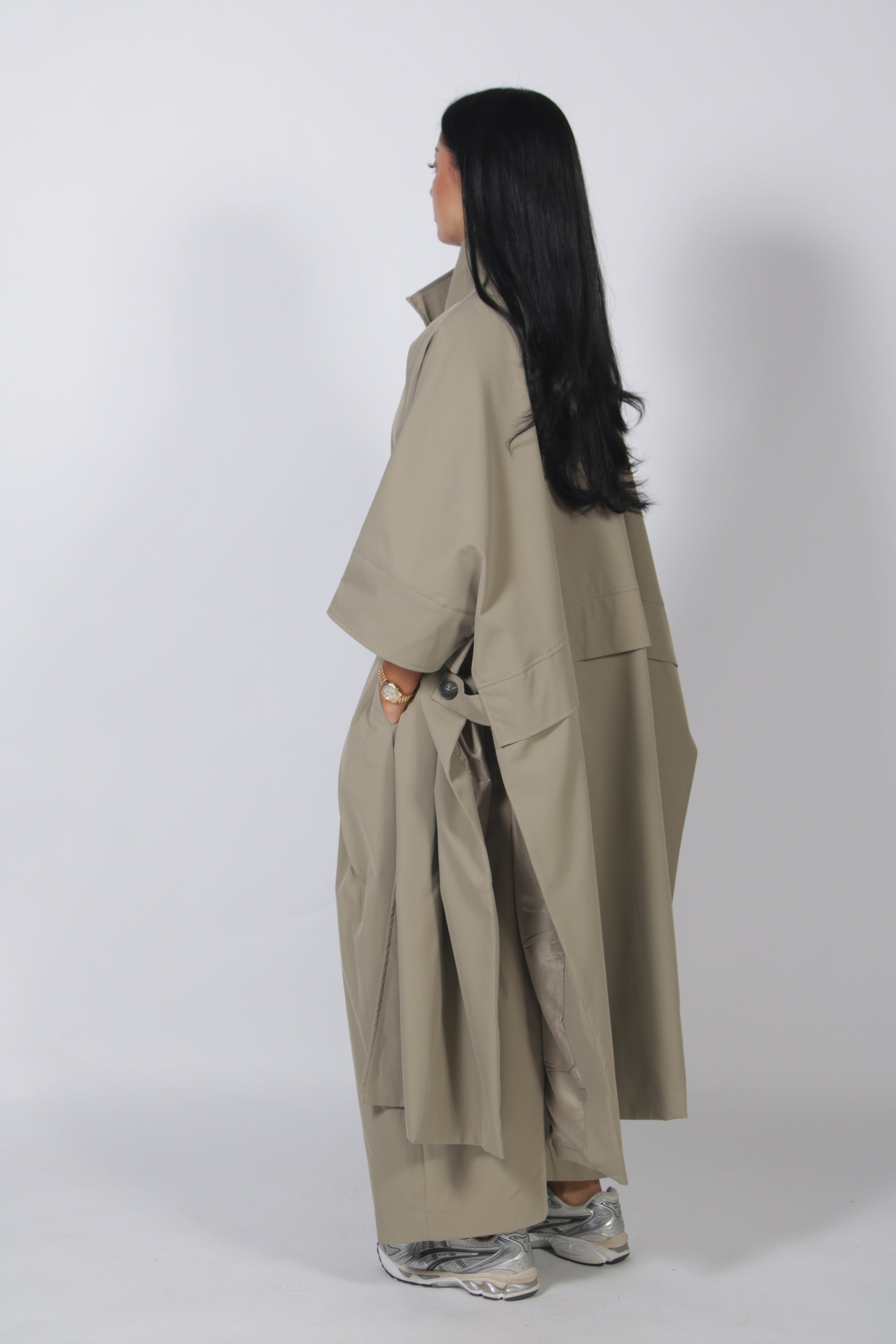 Chèrie Trench long Matcha