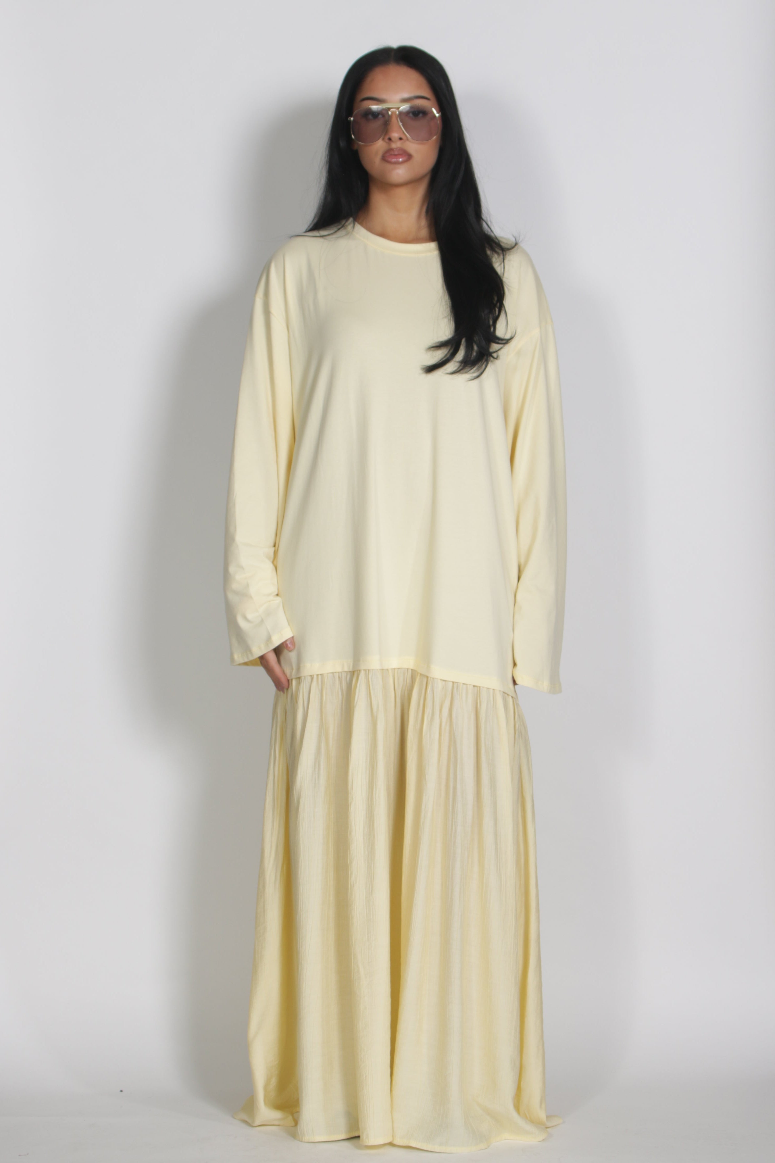 Mika longsleeve dress Butteryellow