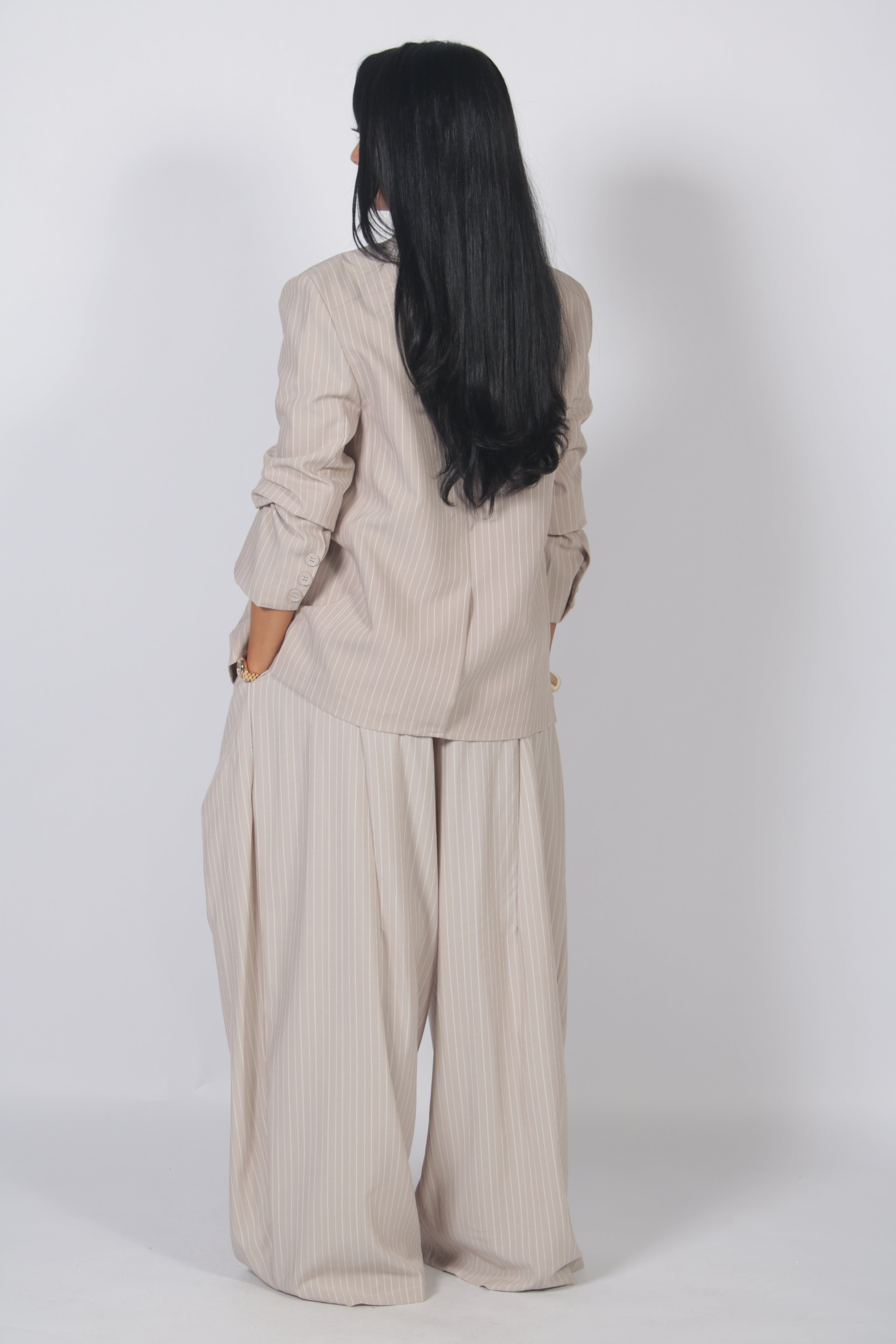 Ivy blazer striped Beige