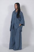 Plaid set Blue