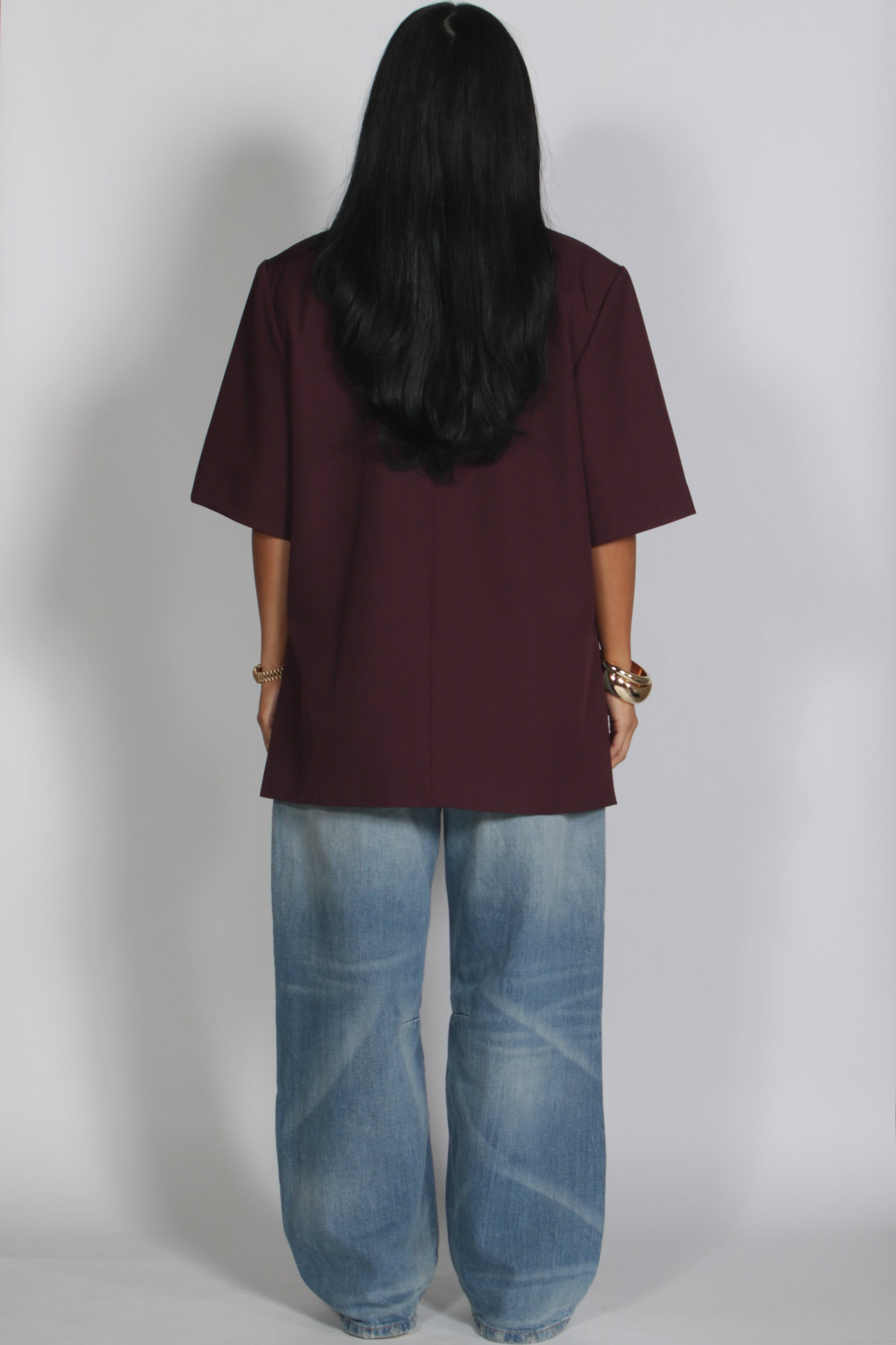 Summer Blazer Bordeaux