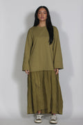 Mikki longsleeve dress Matcha green