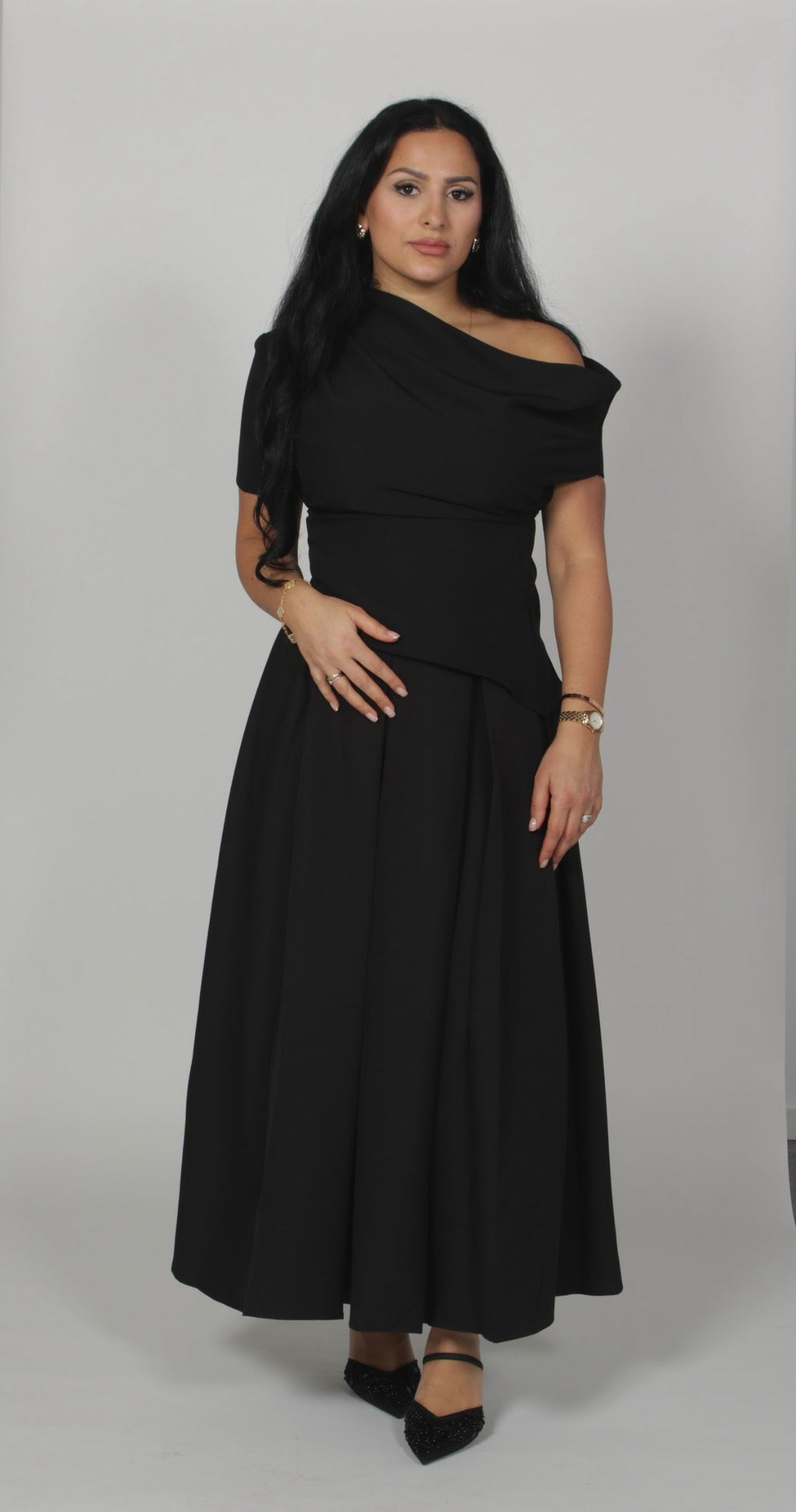 Flutter Skirt Black