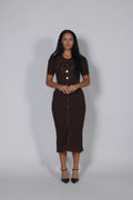 Sandra dress Brown