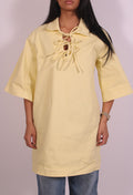 Jaimie oversized jeans shirt Yellow