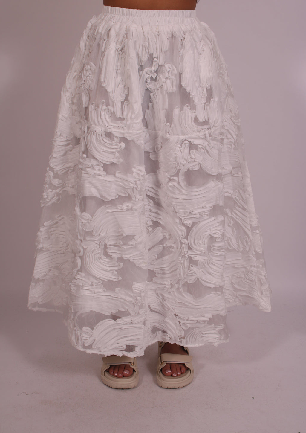 Flower skirt White