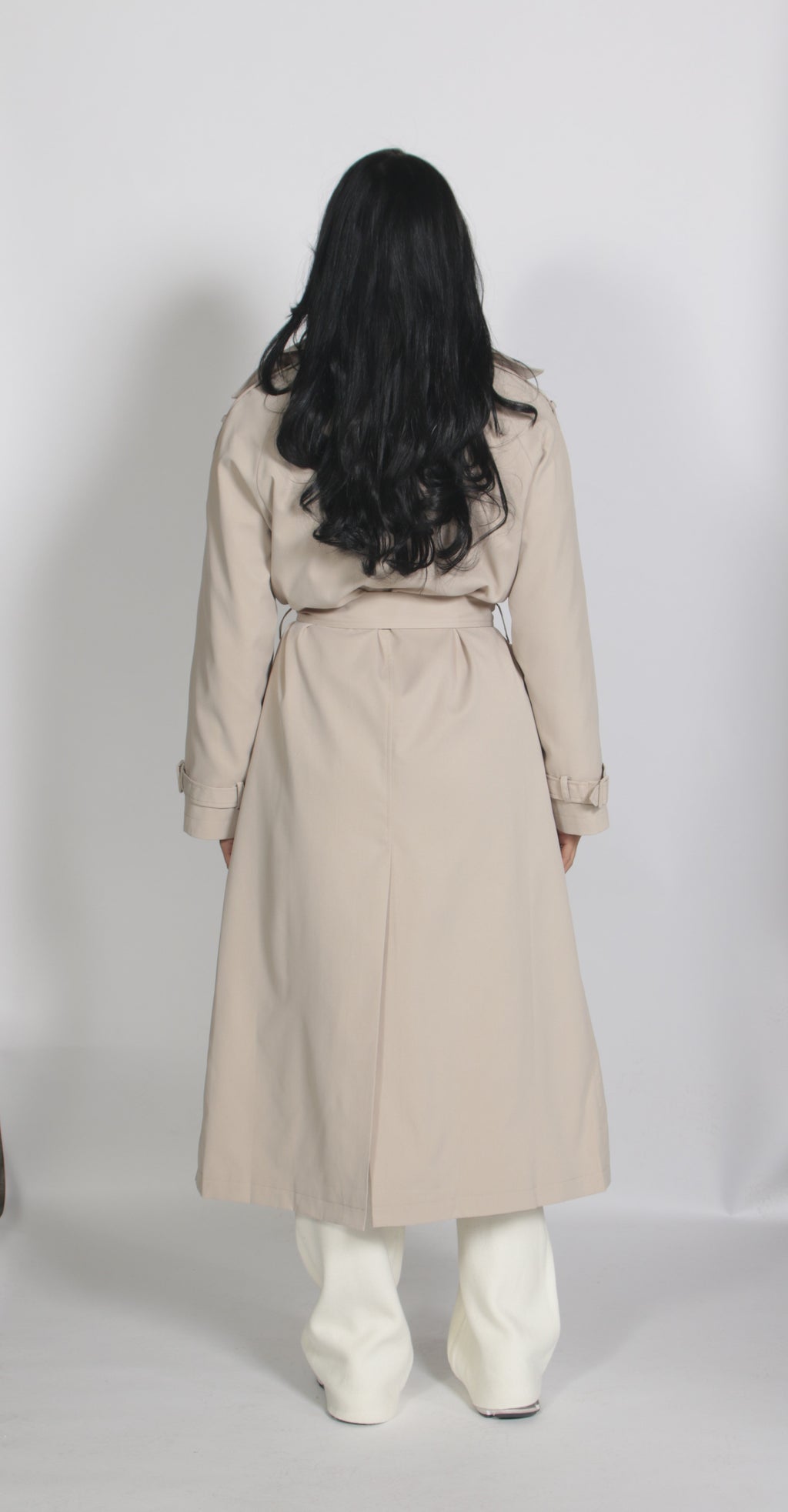 Maxi trenchcoat Beige