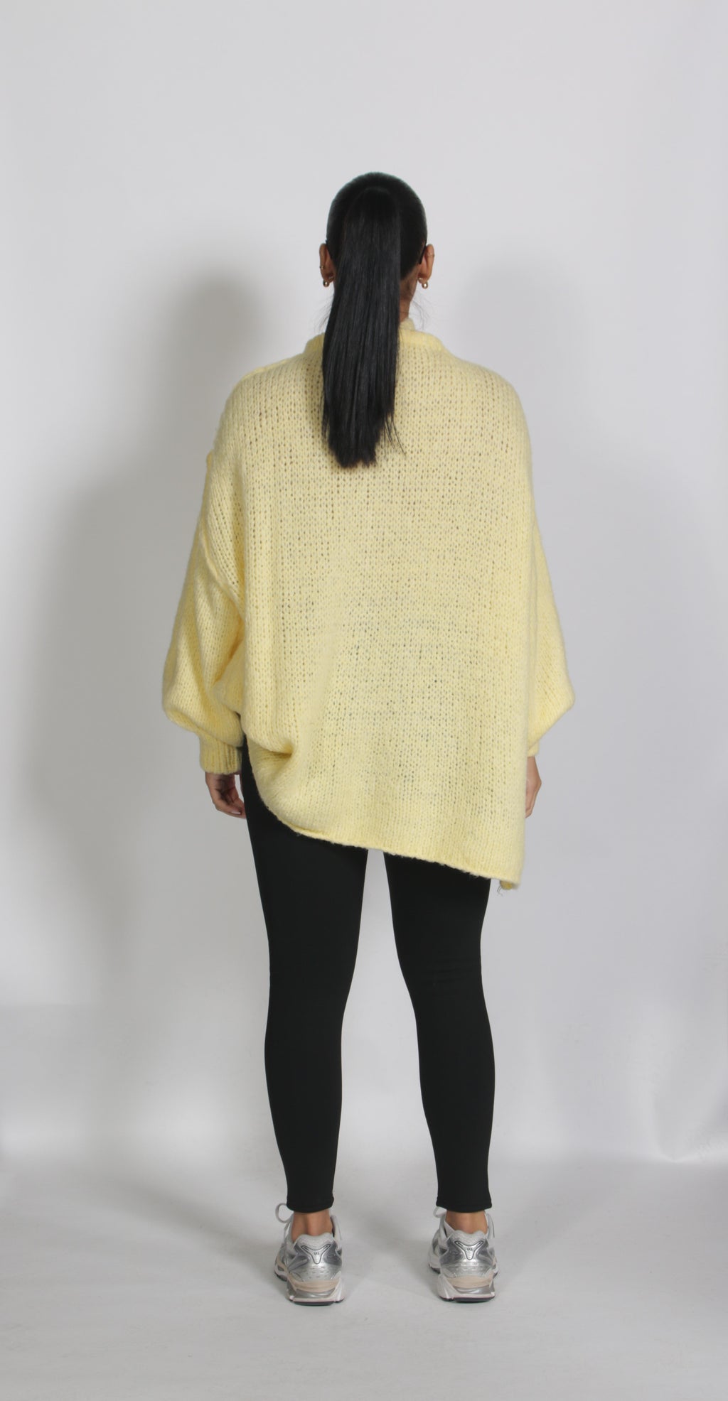 Oversized knitted Cardigan Yellow
