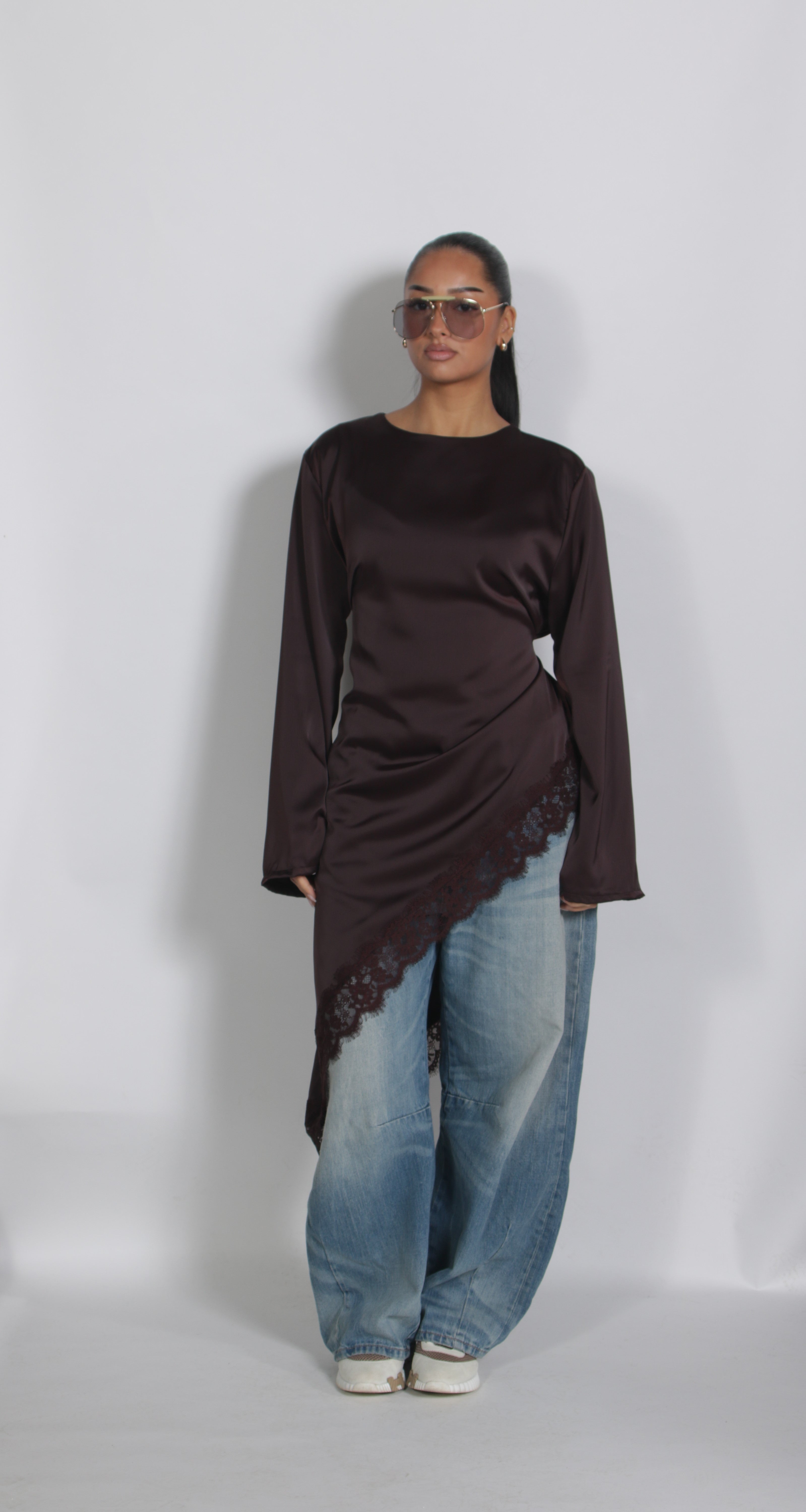 Asym top Brown (PRE ORDER)