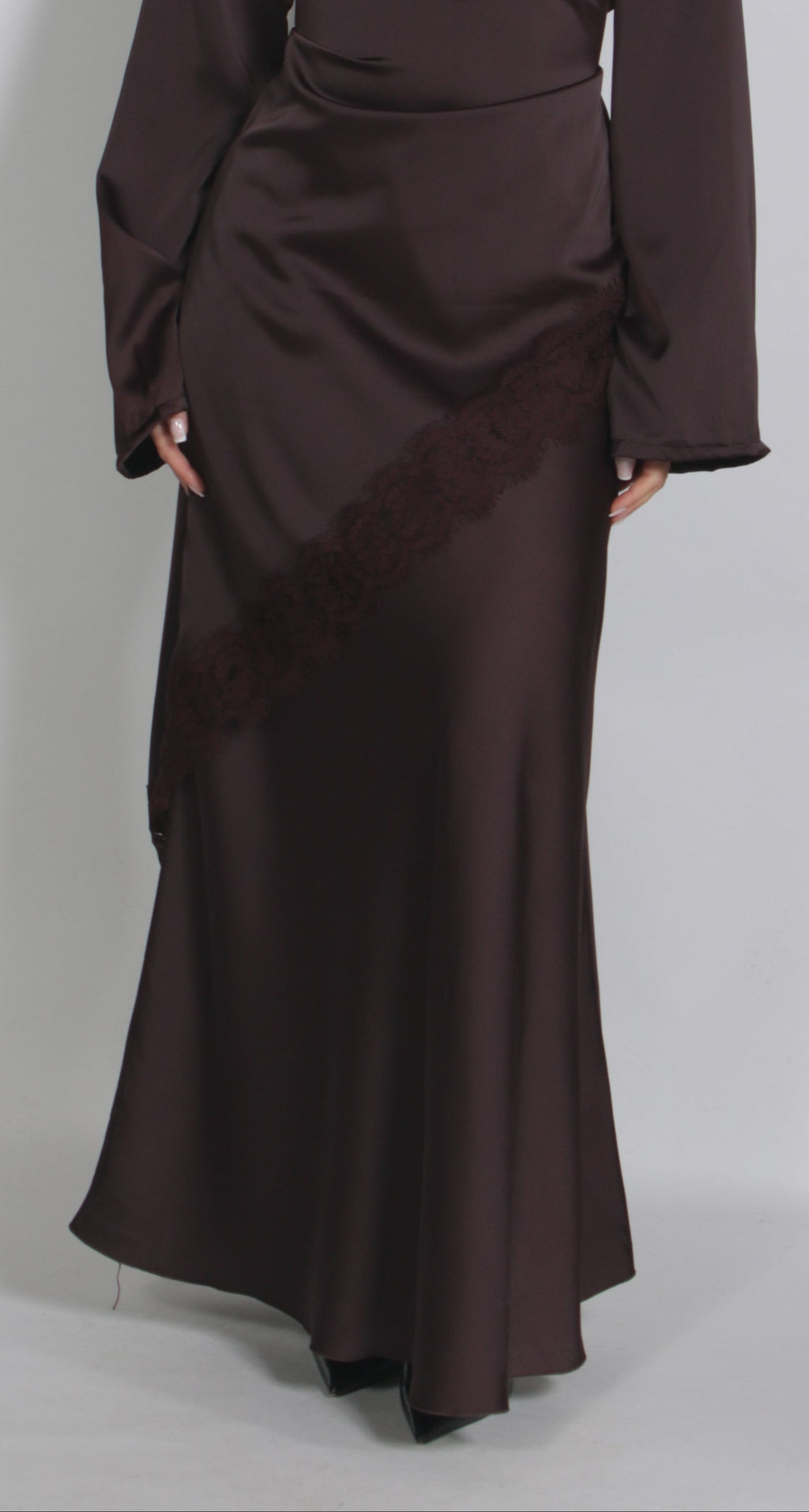 Silk Skirt Brown (PRE ORDER)