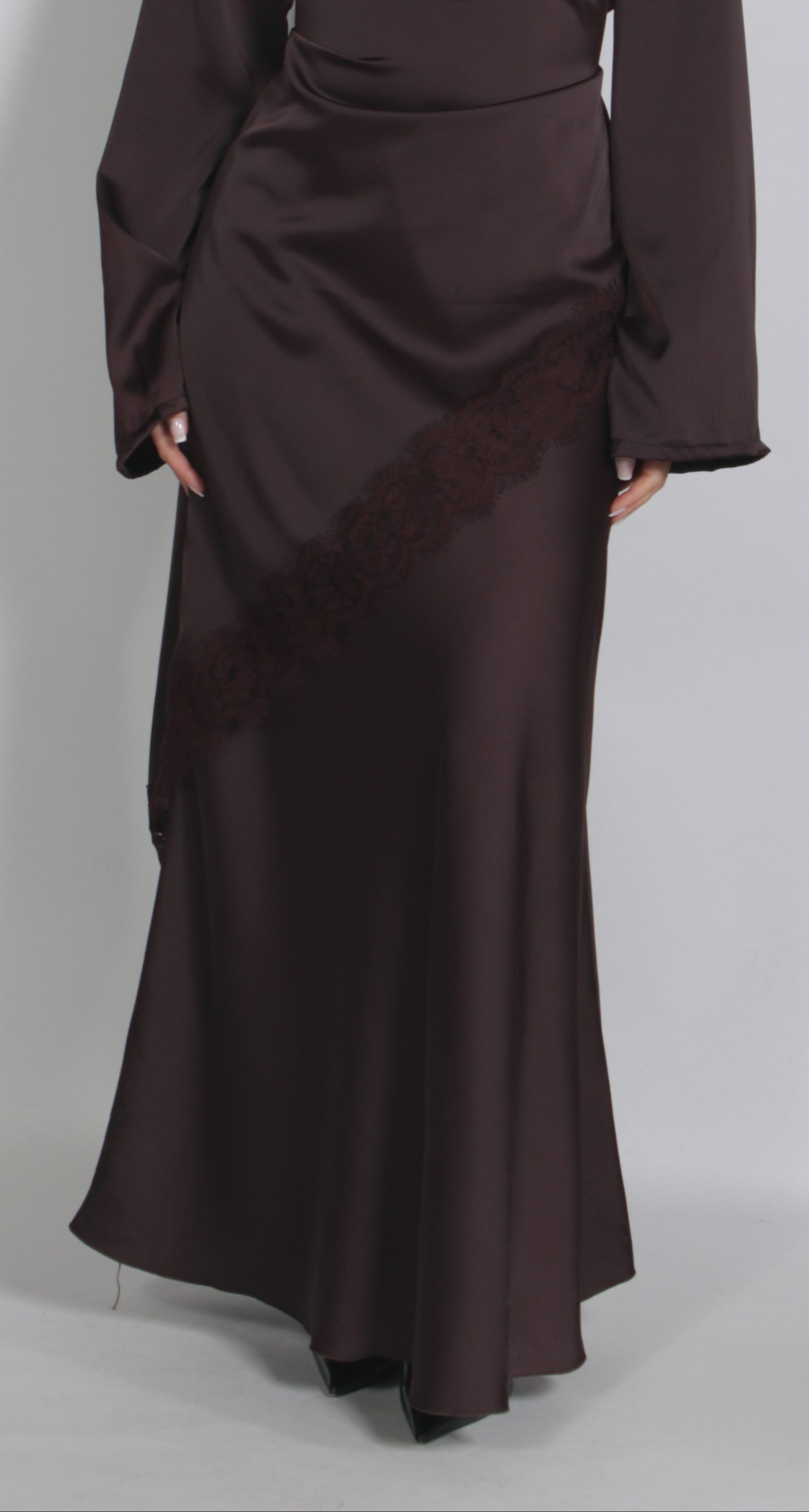 Silk Skirt Brown (PRE ORDER)