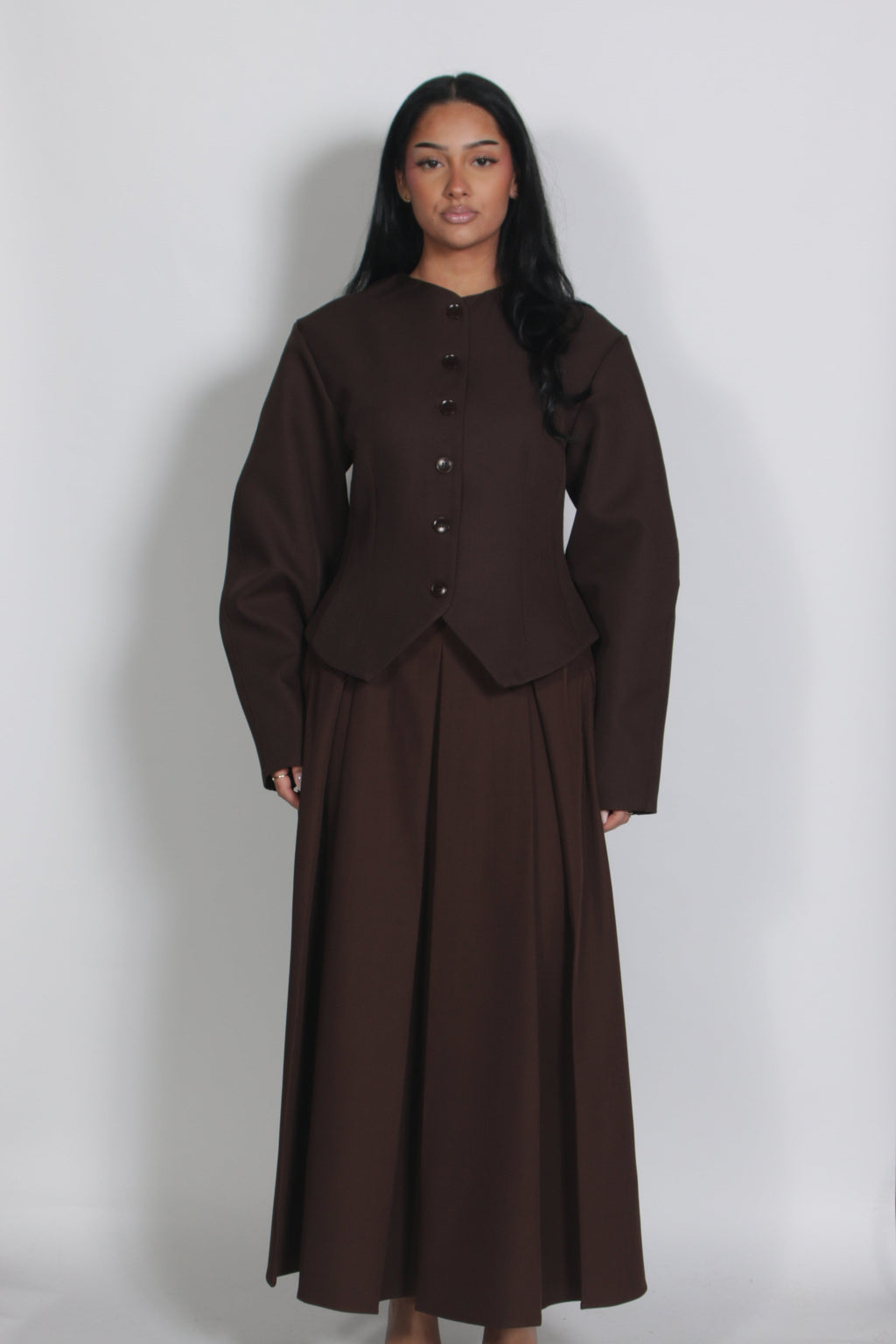 Grace blazer Brown