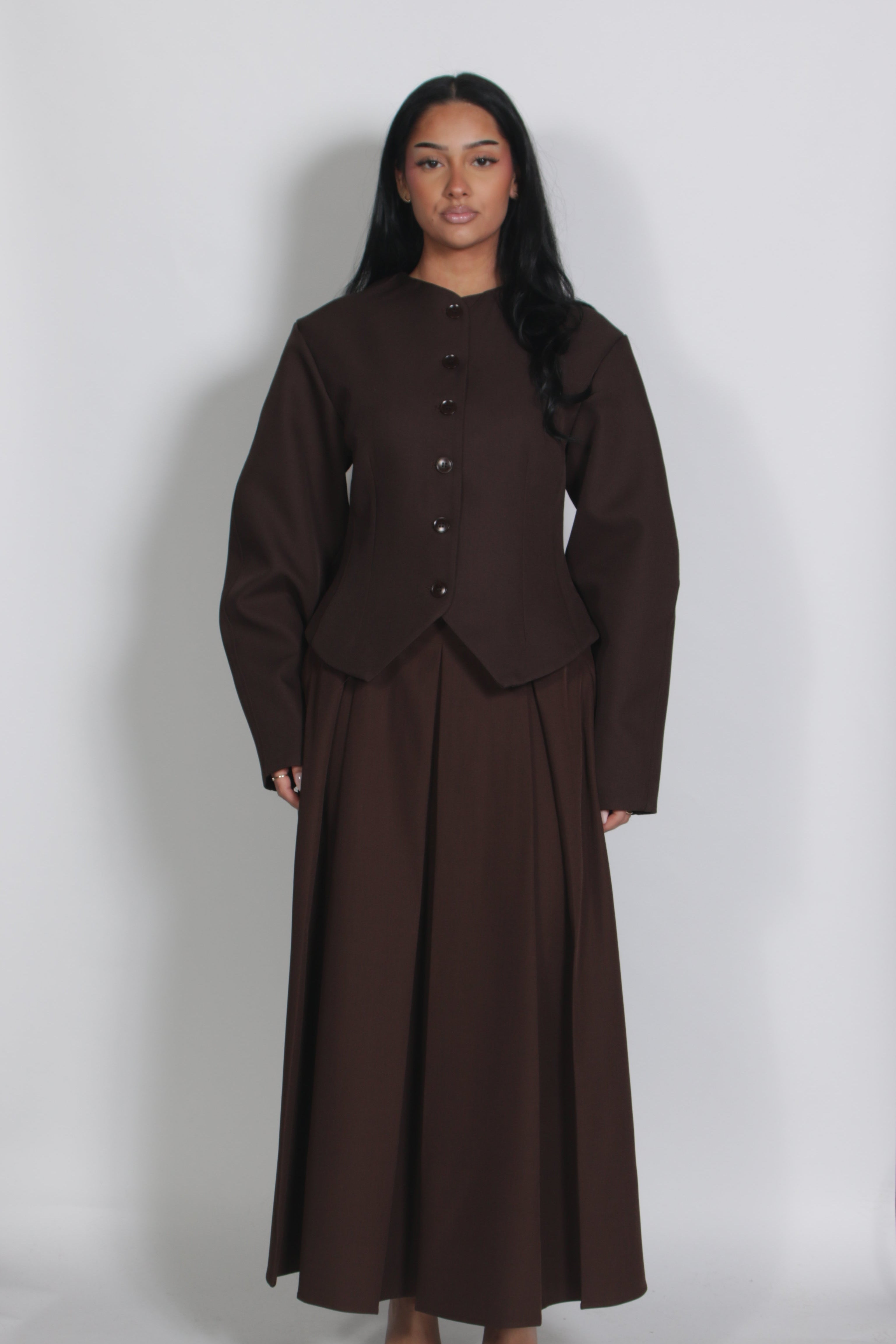 Grace blazer Brown