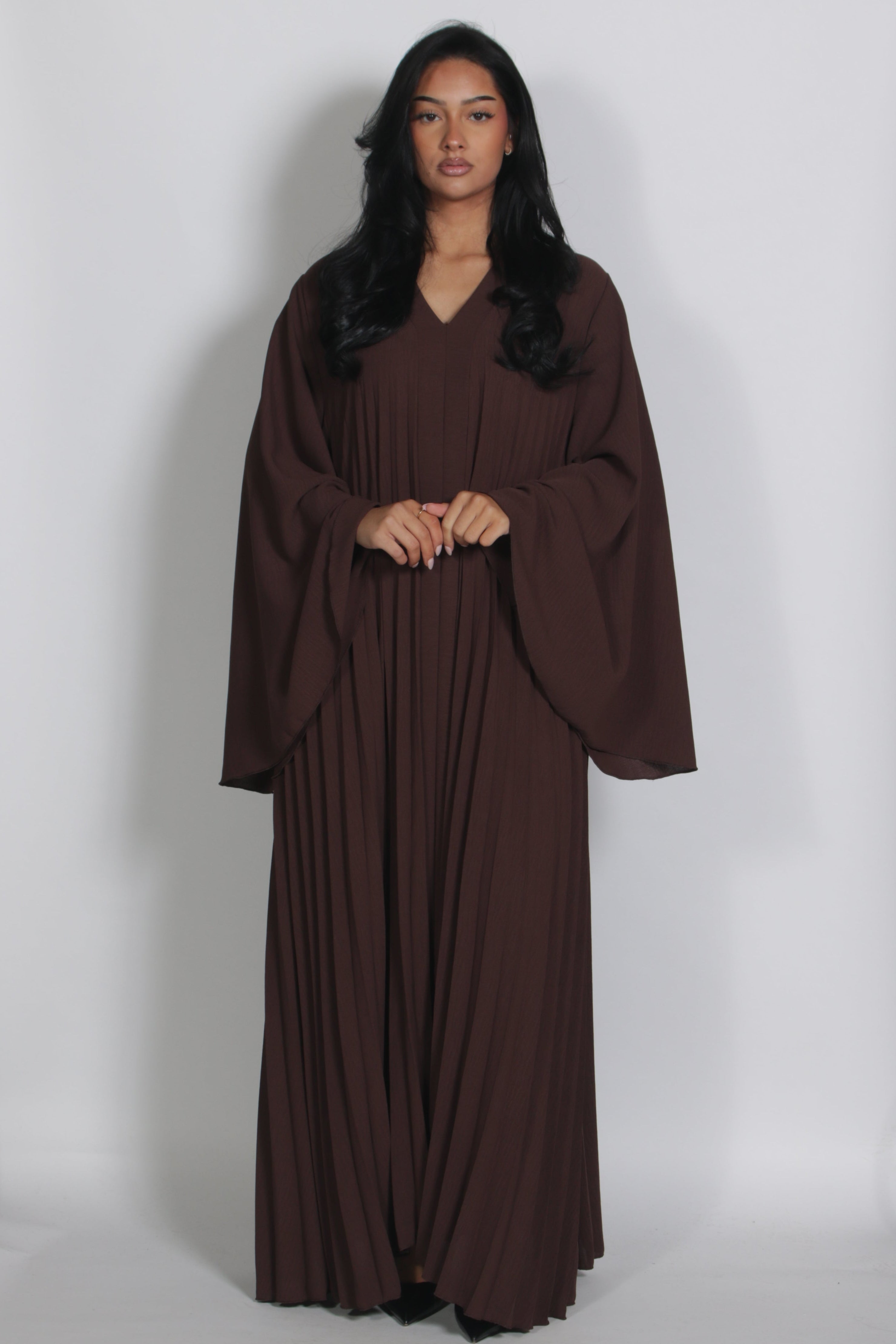 Plissé Dress Choco