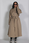 Zip up trenchcoat Beige
